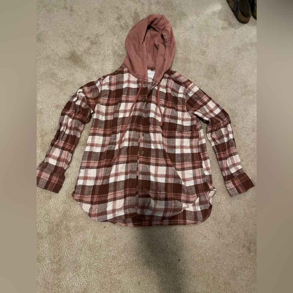 flannel with hood